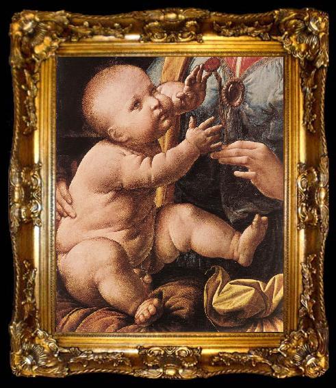 framed  LEONARDO da Vinci The Madonna of the Carnation  g, ta009-2